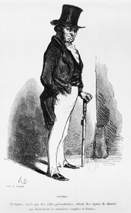 Vautrin，来自&39;父亲Goriot&39;的插图由Honore de Balzac（1799-1850） 作者 奥诺雷·杜米埃