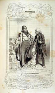 以《Les Cent》和《Robert Macaire》为题的关于思想和传说的Philipon插图。 作者 奥诺雷·杜米埃