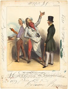 德-罗伯特-马凯尔先生修复师 作者 Honoré Daumier 和 Edouard Bouvenne