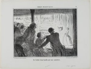 歌剧歌手成家多么有用》，图版 14，选自 Croquis Dramatiques 作者 奥诺雷·维克托林·杜米埃
