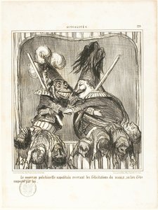 那不勒斯新水牛。接受 "魔鬼 "的祝贺，而不是被 "魔鬼 "带走。 作者 奥诺雷·维克托林·杜米埃