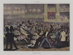 Galop Final（彩色平版印刷）。 作者 荣誉者（之后）道米尔