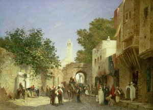 1872年阿拉伯街景 作者 诺恩·博兹