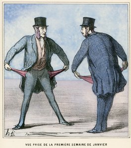 一月第一周的肖像画 作者 奥诺雷·杜米埃