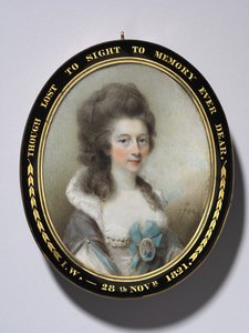 格蕾丝·安娜·纽汉纳夫人画像，1784年。 作者 霍拉斯·霍恩（Horace Hone）