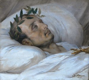 拿破仑在临终前，1821年5月5日，1821年。 作者 埃米尔·让·霍勒斯·韦尔内
