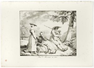 1845 年的奥弗涅 作者 埃米尔·让·霍勒斯·韦尔内