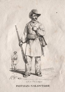 1822年自愿游击队。 作者 埃米尔·让·霍勒斯·韦尔内