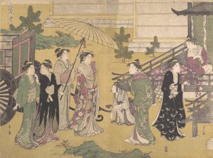 富士的乌拉哈，约1790年。 作者 细田英史