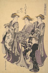 松屋的濑川花魁，约1788年。