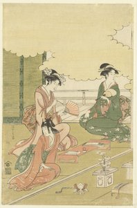 露天房间里的妇女 作者 细田英史