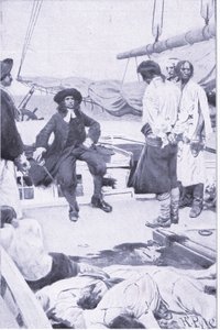 1921年Harper＆Bros出版的Howard Pyles Book of Pirates出版的Brett上校和海盗 作者 霍华德·派尔