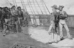 美国海员的印象，来自&39;Our Country&39;s Cradle&39;的插图由Thomas Wentworth Higginson，酒吧。在哈珀杂志，1884年 作者 Howard Pyle