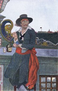 Kidd在Adventure Galley的甲板上，来自Harper＆Bros出版的Howard Pyles Book of Pirates，1921年 作者 霍华德·派尔