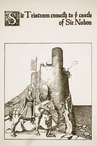特里斯特拉姆爵士来到Nabon爵士城堡，来自“圆桌会议冠军的故事” 作者 霍华德·派尔