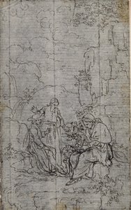 迪努瓦特神父的 "Vie du Venerable don Juan de Palafox "中的小插图研究，第 391 页。 作者 休伯特·弗朗索瓦·格雷夫洛