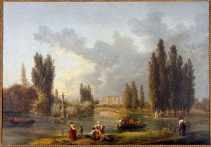 Le chateau de Mereville 画作 Hubert Robert (1733-1808) 18 世纪 Sceaux，法兰西岛博物馆 作者 休伯特·罗伯特