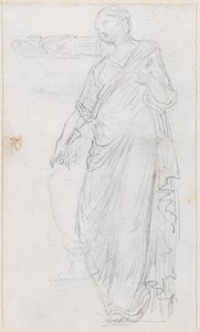 穿长袍的女人[背面] 作者 休伯特·罗伯特