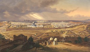 1847年耶路撒冷的视图