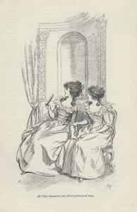 那一刻，她第一次看到了他，1896年 作者 休·汤姆森