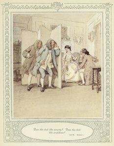 戈德史密斯的插图她弯腰征服 作者 Hugh Thomson