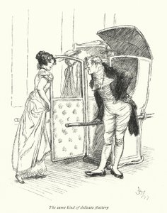 Illustration for Northanger Abbey by Jane Austen (litho) 作者 休·汤姆森