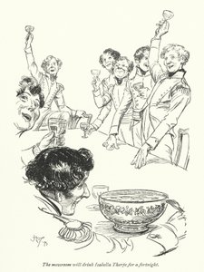 简·奥斯汀的诺桑觉寺插图（石版画） 作者 休·汤姆森