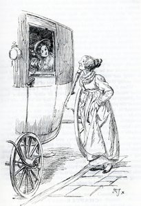 "Miss Bates et Emma" (illustration) 作者 休·汤姆森