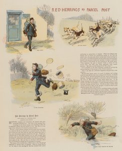 包裹邮政红色鲱鱼（chromolitho） 作者 休·汤姆森