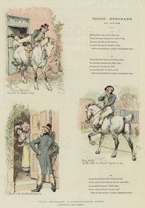年轻的Herchard，萨默塞特郡的故事（chromolitho） 作者 Hugh Thomson