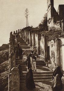 墨西哥：瓜达卢佩-伊达尔戈，登上特佩亚克山（黑白照片） 作者 雨果·布雷默