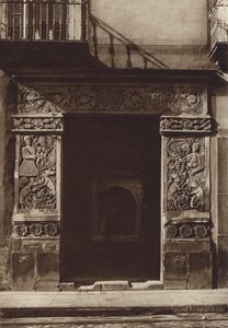 墨西哥：普埃布拉，位于东方 3 号大道 1 号的房屋（黑白照片） 作者 雨果·布雷默