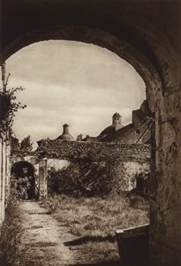 墨西哥：国家公园内的修道院遗址，Desierto de los Leones（黑白照片） 作者 雨果·布雷默