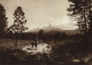 墨西哥：通往奥里萨巴山的小径（黑白照片） 作者 雨果·布雷默