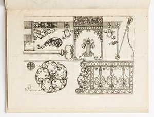 插图 5，选自 Diverses pièces de serruriers（《锁匠的各种设计》）。 作者 休斯布里斯维尔