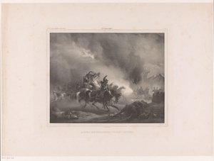 骑马进攻的士兵
骑兵对炮台的攻击（物品上的标题）
荷兰画家画册（文物上的系列名称）