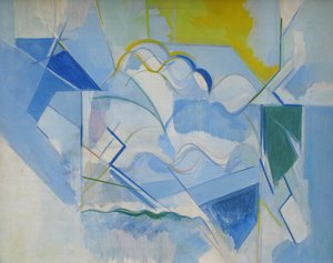 《烟雾 No. 1》，约 1942 年（布面油画） 作者 汉弗莱詹宁斯