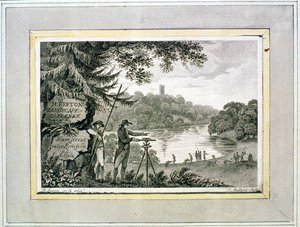 Humphrey Repton的电话卡，由Thomas Medland雕刻（fl.1808-22） 作者 汉弗莱·雷普顿