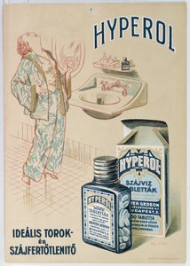 1930年Hyperol漱口水平板的广告