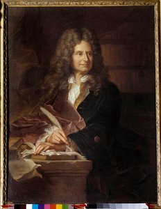 Nicolas Boileau (1636 - 1711) dit Boileau Despreaux (Boileau-Despreaux)，法国作家的肖像 - Hyacinthe Rigaud (1659-1743) 工作室的绘画 作者 Hyacinthe（Rigaud的工作室）