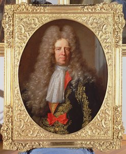 伯爵Ferdinand Bonaventura Harrach（1636-1706），匈牙利国王利奥波德一世（1640-1705），1698年首席管家 作者 风信子 Francois Rigaud