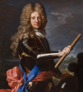 汉斯威廉Bentinck画象细节，波特兰的第1伯爵，1699 作者 风信子 Francois Rigaud