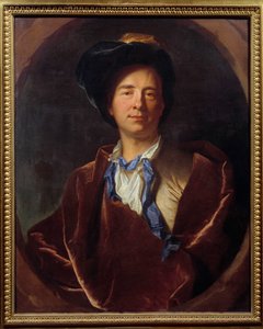 Bernard Le Bouyer (Le Bovier) de Fontenelle (1657-1757) 的肖像，法国作家 Hyacinthe Rigaud (1659-1743) 1713 年作画。 0.79x0.63 米蒙彼利埃，法布尔博物馆 - Bernard Le Bouyer (Le Bovier) 的肖像，法国作家 Fontenelle (1657-1757)。 作者 风信子 Francois Rigaud