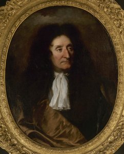 Jean de La Fontaine 1621-1695的肖像，约1680年。
