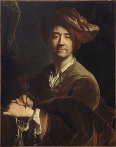 自画像 用机械铅笔画的自画像，1711年。