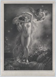 Danaë, 1824. 作者 Hyacinthe Louis Victor Jean Baptiste Aubry Lecomte