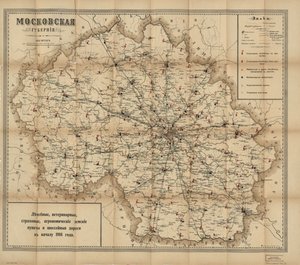 还显示了地方行政区划（uyezds 和 volosts）。使用古俄文。还可通过美国国会图书馆网站获取光栅图像。LC 版本不完善：使用磨损，左侧边缘撕裂，从身份不明的文字出版物中移除。 作者 在库什涅列夫我科。