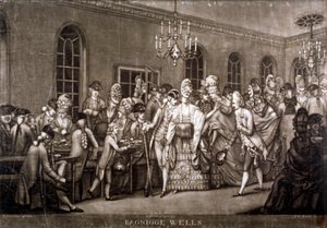 1772年，伦敦巴尼格威尔斯的一个拥挤房间的景象。        作者 IR史密斯