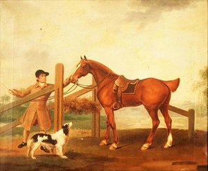 一个新郎带领一个海湾猎手 作者 I.摩尔