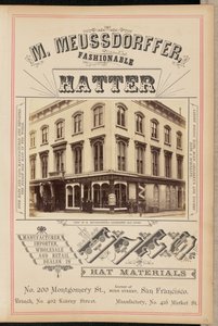 M. Meussdorffer 著名帽店的景观